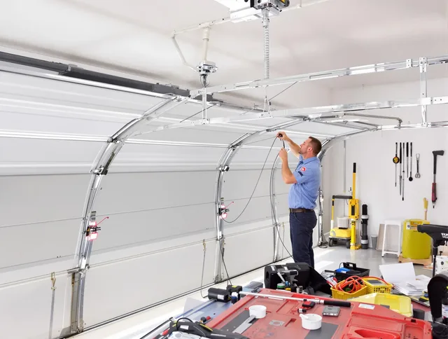 Garage door cable repair service by Wilmington Island Garage Door Repair in Wilmington Island