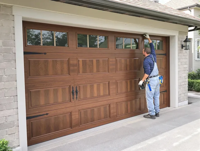 Custom garage door showcase by Wilmington Island Garage Door Repair in Wilmington Island
