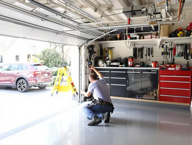 Local garage door repair service by Wilmington Island Garage Door Repair in Wilmington Island