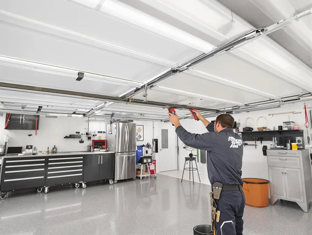 Overhead garage door repair service by Wilmington Island Garage Door Repair in Wilmington Island