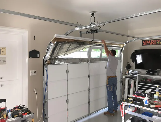 Garage door section replacement by Wilmington Island Garage Door Repair in Wilmington Island
