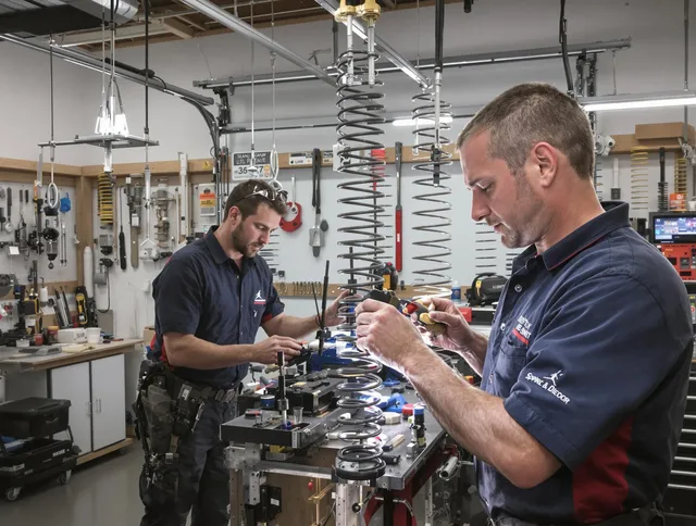 Garage door spring repair service by Wilmington Island Garage Door Repair in Wilmington Island