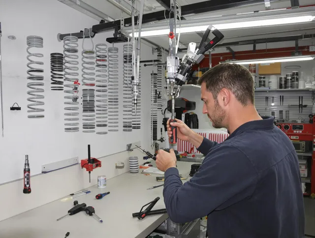 Wilmington Island Garage Door Repair safety certified technician performing precision spring replacement in Wilmington Island
